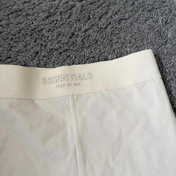 Fear Of God Essentials Sport Logo Cycling Shorts Leggings Biker Sz M Slim Wasit - Picture 5 of 9